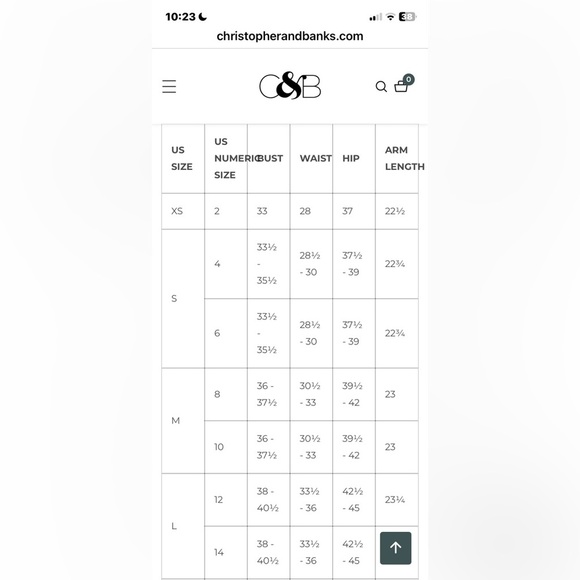 Christopher & Banks Monochrome Floral Blazer - Picture 10 of 10